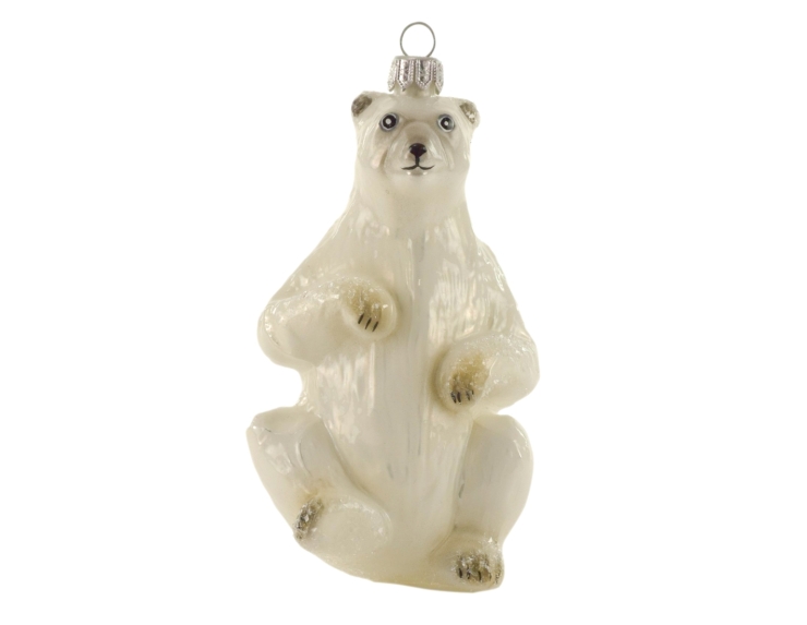 Suspension de Noël ours polaire blanc