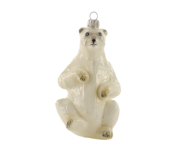 Suspension de Noël ours polaire blanc