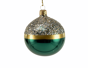 Boule de Noël vert émeraude...