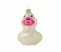 Voir la slide Suspension originale canard blanc et rose pour sapin de noël H 11cm