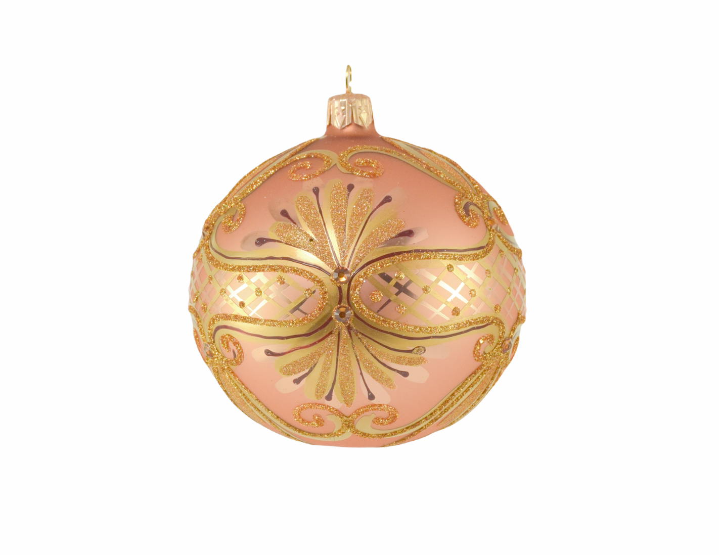 Boules de Noël en verre soufflé et peintes à la main