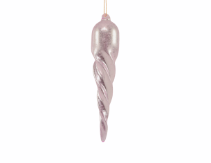 goutte de noel rose en verre