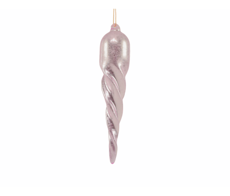 goutte de noel rose en verre