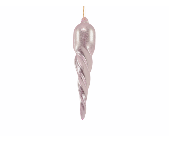 goutte de noel rose en verre