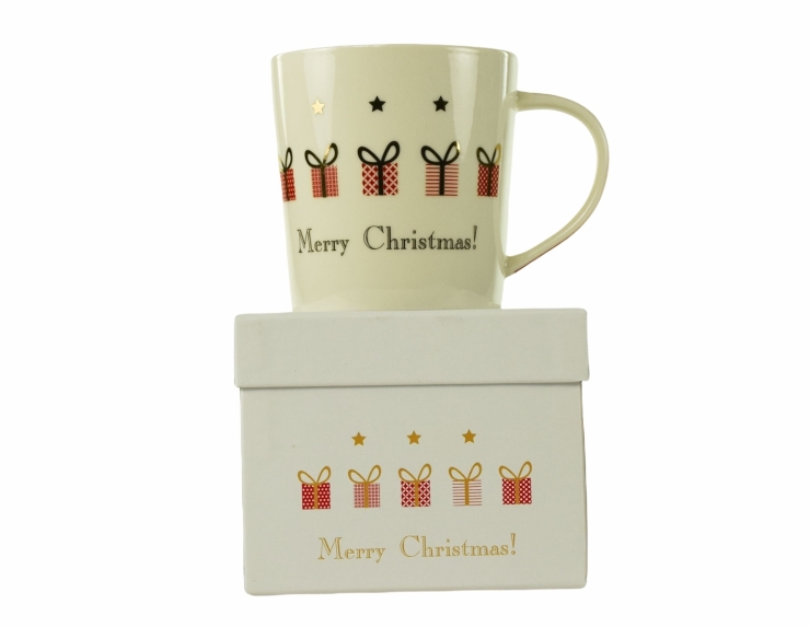 Mug "Merry Christmas" blanc avec...