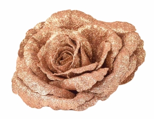 Rose de Noël cuivrée...