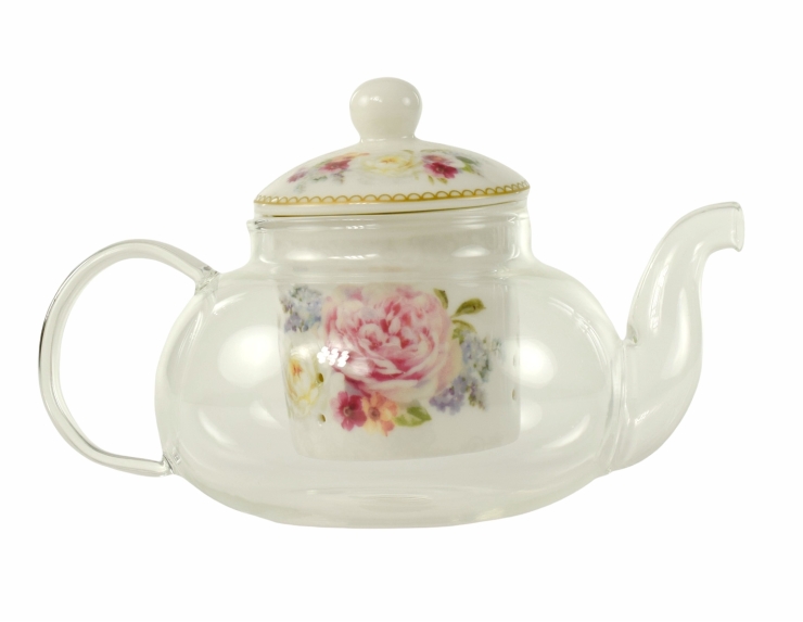 Théière en verre style anglais 450ml