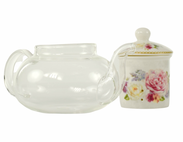 Théière en verre style anglais 450ml