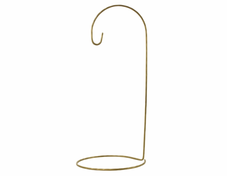 Support pour boule de Noël doré H28 cm