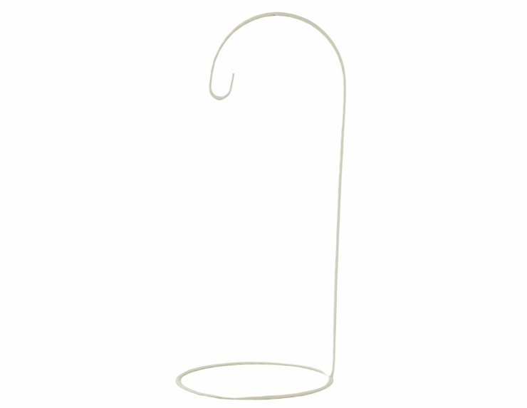 Support pour boule de Noël blanc H28 cm