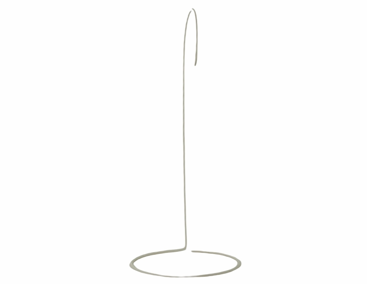 Support pour boule de Noël blanc H28 cm