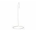 Voir la slide Support boule de Noël métal blanc crochet fin socle rond H28cm