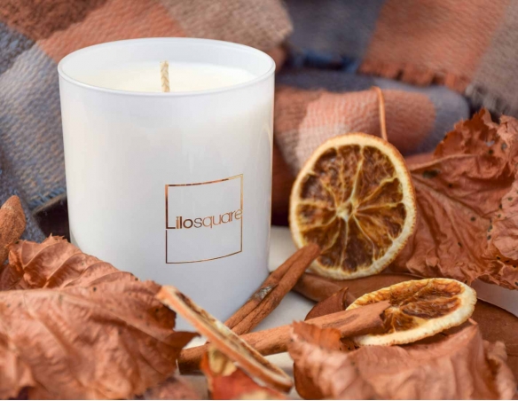 Bougie parfumée Cannelle Orange 100% naturelle - Senteur d'hiver