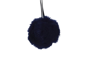 Boule de Noël velours Bleu - ø 8cm