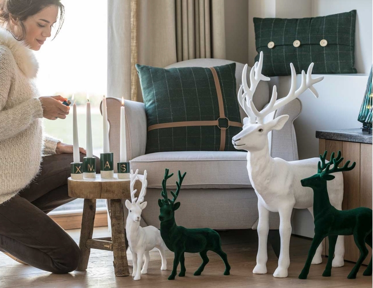 SRV Hub Figurines De Renne De Noël Pour Décoration D'intérieur