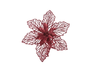 Clip sapin fleur poinsettia...