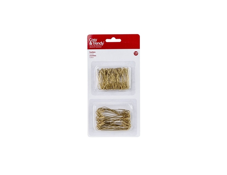 Set de crochets doré pour boules de Noël 150 pièces