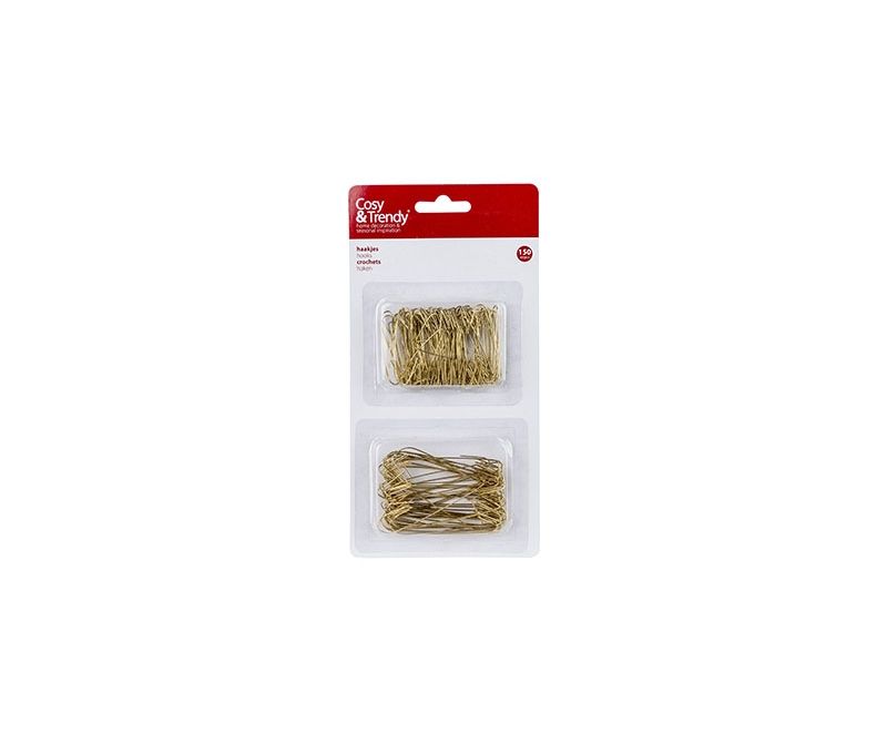 Set 150 crochets dorés métal grands et standard boules de Noël
