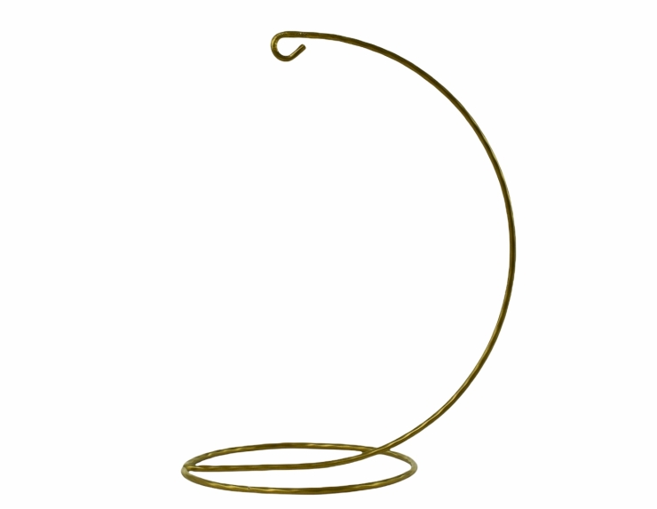 Support pour boule de Noël doré effet torsadé pour boule 10cm