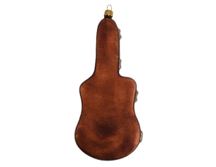 Guitare électrique boule de Noël verre soufflé H 20cm