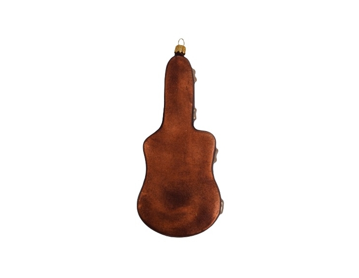 Guitare électrique boule de Noël verre soufflé H 20cm