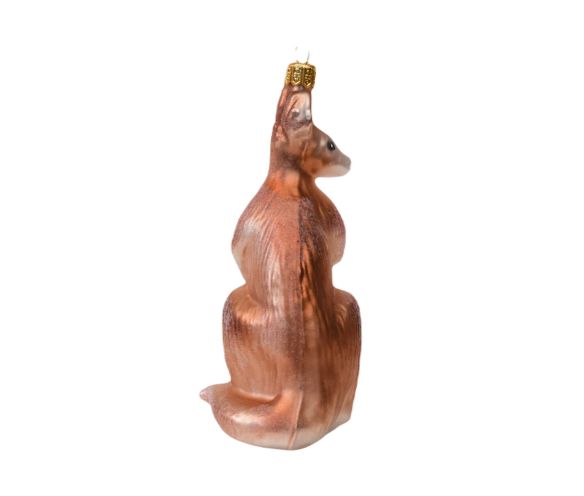 Suspension de Noël kangourou verre soufflé Hauteur 15cm. Marque Lilosquare