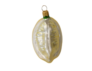 Boule de Noël originale tranche de citron H 9cm