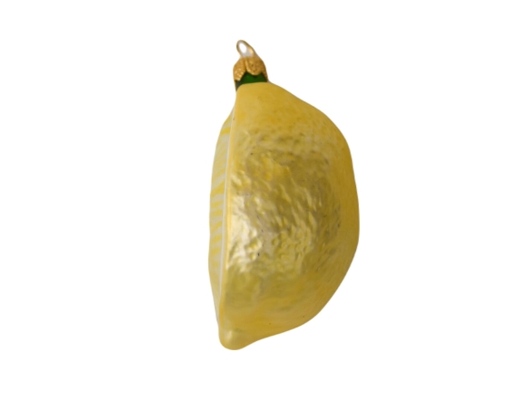 Boule de Noël originale tranche de citron H 9cm