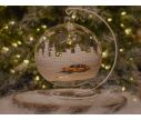 See slide Photophore de Noël New York verre soufflé avec support D 15cm