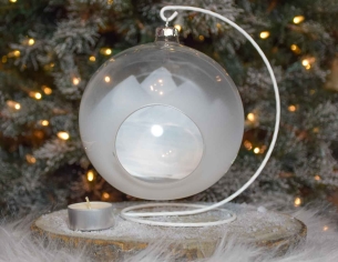 Bougeoir de Noël montagnes D15cm support inclus Bougeoir de Noël montagnes D15cm support inclus