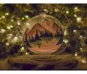 Voir la slide Bougeoir de Noël montagnes D15cm support inclus
