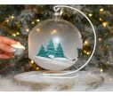 See slide Bougeoir de Noël camion rouge verre soufflé D15cm support inclus