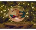 Voir la slide Bougeoir de Noël camion rouge verre soufflé D15cm support inclus