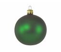 Voir la slide Boule de Noël vert mat en verre soufflé D 8cm