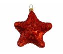 See slide Suspension de Noël étoile de mer verre soufflé H 10cm