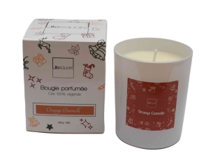 Bougie parfumée orange cannelle 180gr 40h