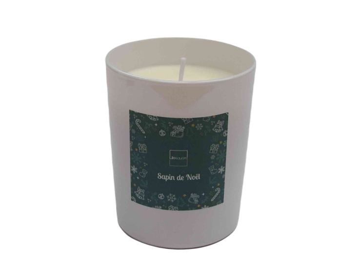 Bougie parfumée sapin de Noël 180gr 40h