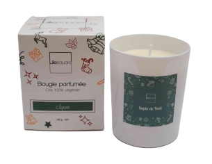 Bougie parfumée sapin de Noël 180gr 40h