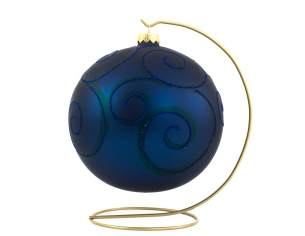 Boule De Noël Originales En Verre Soufflée Avec Support