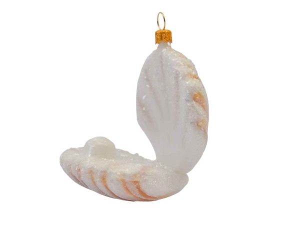 Boule de Noël originale coquille saint-Jacques | Verre soufflé