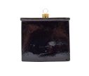 Voir la slide Suspension Noël verre soufflé piano droit noir brillant touches blanches dorures clavier H10cm