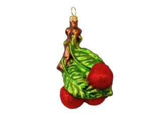 Boule de Noël cerise verre...