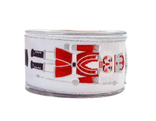Ruban de Noël blanc...