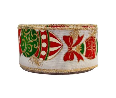 Ruban de Noël boules de Noël vintage 9M