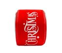 Voir la slide Ruban de Noël rouge Merry Christmas blanc velours 9M
