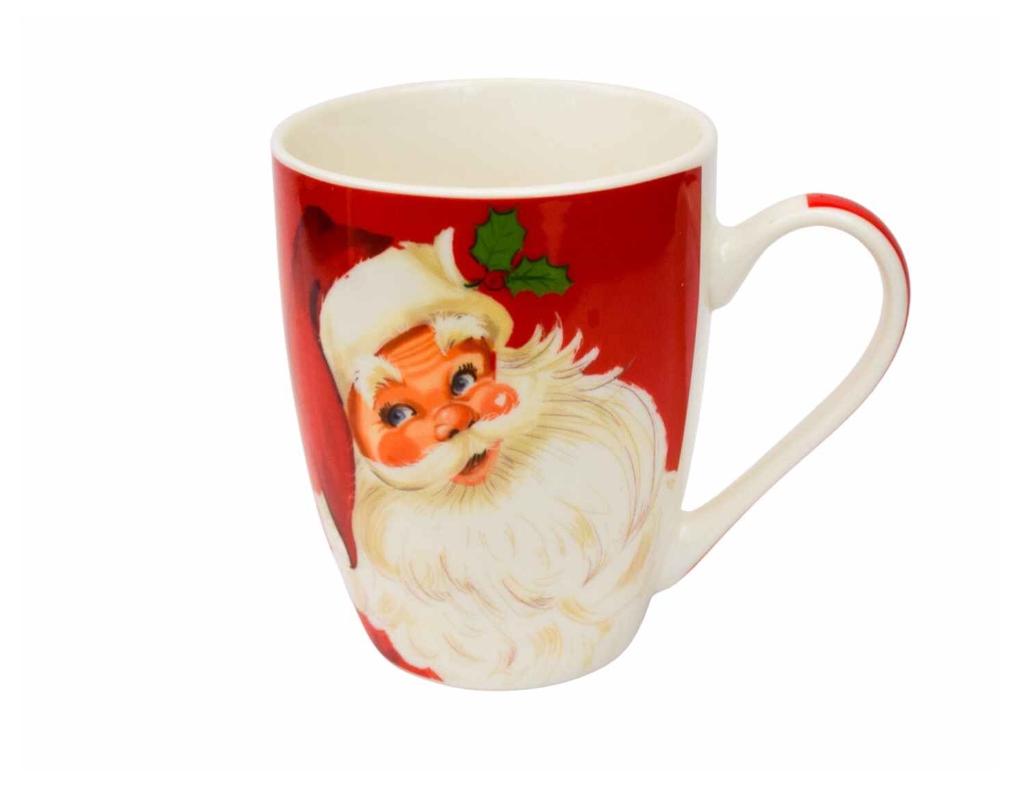 Tasse de Noël Père Noël rouge H 10cm 320ml