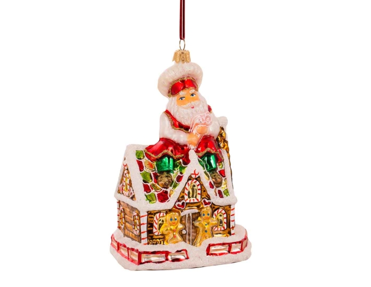 Boule de Noël maison pain d'épices H 15cm