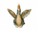 See slide Boule de Noël dragon vert verre soufflé H13cm