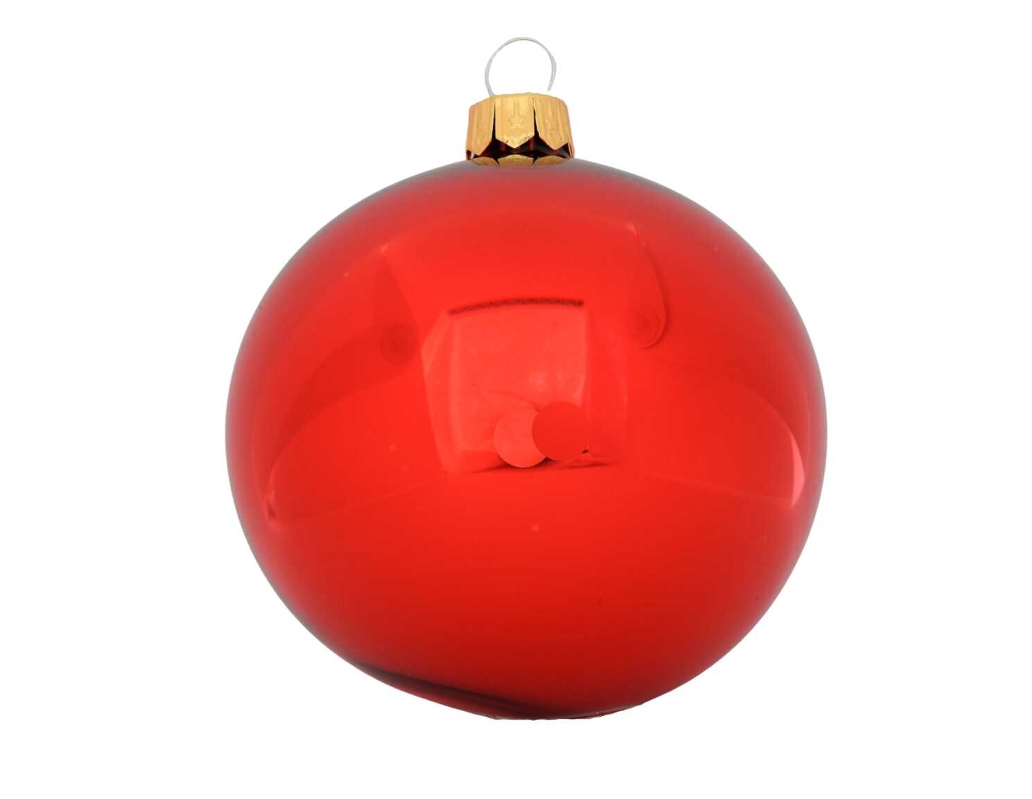 Boule en verre rouge