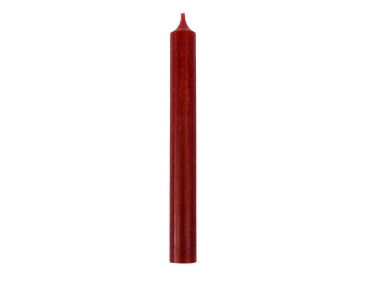 Bougie cierge bordeaux H19,5cm